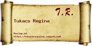 Tukacs Regina névjegykártya